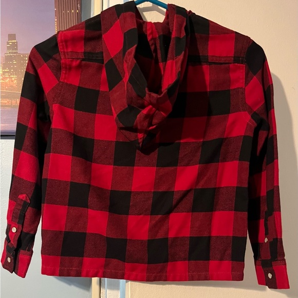 Polo RL Little Kids Plaid shirt. Red and black. Size 7. In Great Condition. - Picture 8 of 12